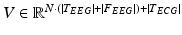 
$$ V\in {\mathbb{R}}^{N\cdot \left(\left|{T}_{EEG}\left|+\right|{F}_{EEG}\right|\right)+\left|{T}_{ECG}\right|} $$
