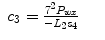 
$$\displaystyle\begin{array}{rcl} c_{3} = \frac{{7}^{2}P_{wx}} {-L_{2}s_{4}}& &{}\end{array}$$
